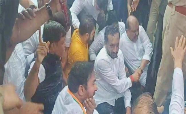 Kishan Reddy taken into custody amid protest